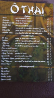 Ô Thaï menu