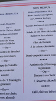 Le Petit Blanc menu