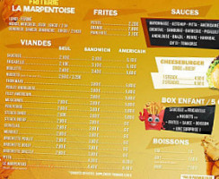 Friterie La Marpentoise menu