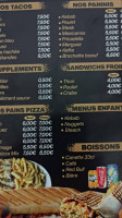 Le Bon Kebab menu