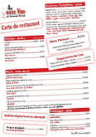 Aux 4 Vins menu