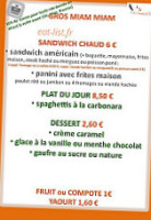 La Cigogne Du Vexin menu