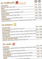 La Dunoise menu