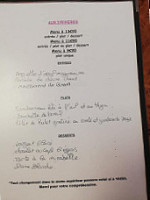 Le Duxie's menu