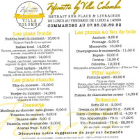 Villa Colomba menu