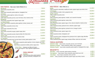 Mametz' Pizz menu