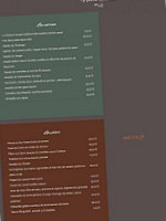 L'auberge De L'etable menu