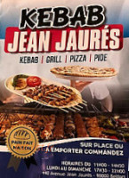 Kebab Jean Jaurès menu
