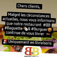 Baguette Burger menu