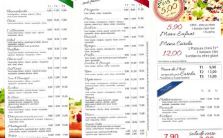 Carola Pizz menu