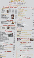 Cafe De La Mairie menu