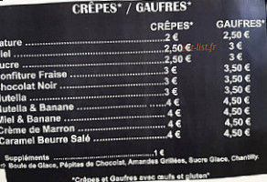 La Joliette menu