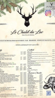 Le Chalet Du Lac Plan D'eau De Marlens menu