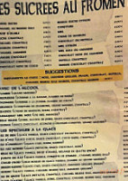 La Petite Crêperie menu