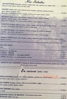 Le Bouchon menu