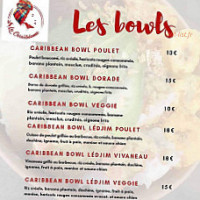 La Caraïbéenne menu