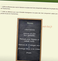 Auberge Des Faux menu