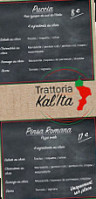 Trattoria Kal'ita menu