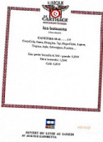 L'aigle De Carthage menu