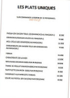 La Maison Gourmande menu