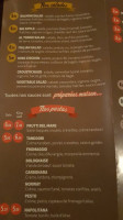 Bennybakers Café menu