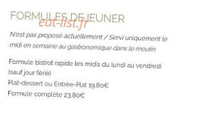 Le Cavier menu