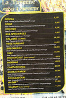 Restaurant Bar La Taverne menu