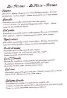 Sapori Italiani menu
