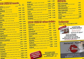 Le Sicilia menu