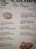 L'olympe menu