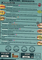 Monsieur Albert menu