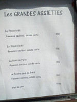 Le Relax menu