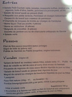 Les Terrasses Du Cuchet menu