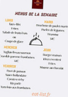 Le P'tit Saint Pierre menu