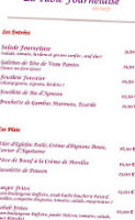 La Table Fournelaise menu