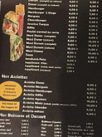Délice Kebab menu
