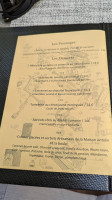 Le Clos Saint-roch menu