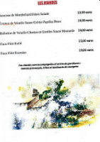 L Aquarelle menu