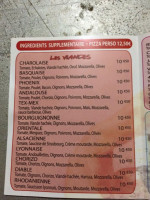 Gigipizza menu