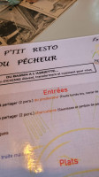 Le P'tit Resto Du Pêcheur menu
