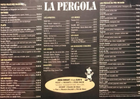 La Pergola menu