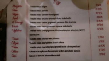 Pizza Salvadora menu