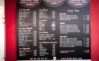 Nam Hai menu
