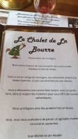Le Chalet de la Bourre menu
