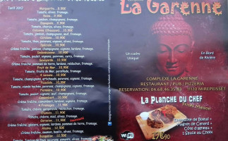 La Garenne Complexe Pub Pizzeria menu
