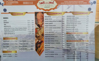 Istanbul Kebab menu