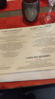Auberge De La Beursaudière menu