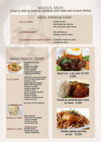 Le Canard Laque Yin-liang menu