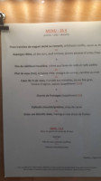 Les Rives De L'oizenotte menu