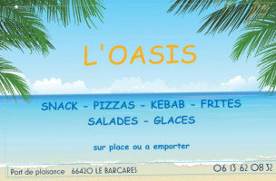 L'oasis Snack Pizza Glacier food